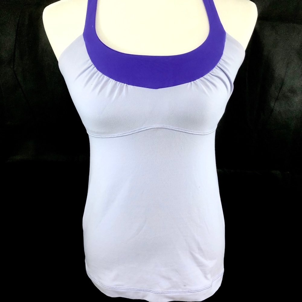 Lululemon Scoop Me Up Gym Tank Top Lavender Size 6 - Picture 3 of 8